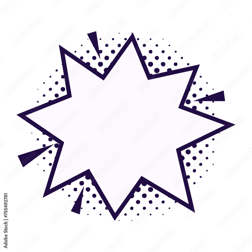 Cartoon Explosion Shape Cartoon Explosion Shape
