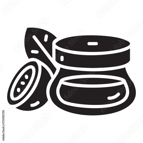Panna cotta glyph icon
