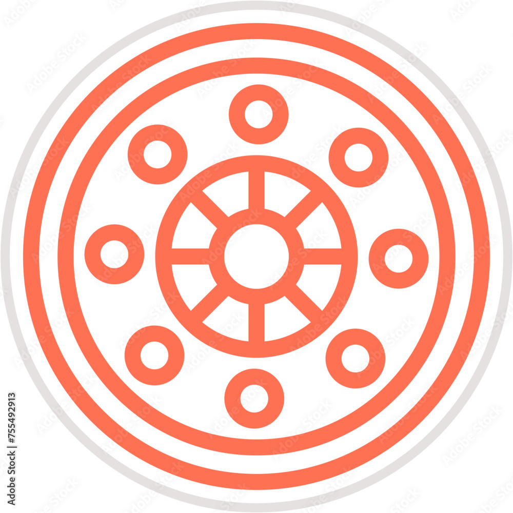 Flange Vector Icon Design Illustration Flange Vector Icon Design Illustration