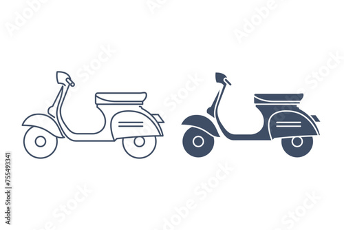Scooter,  Linear icon and glyphicon