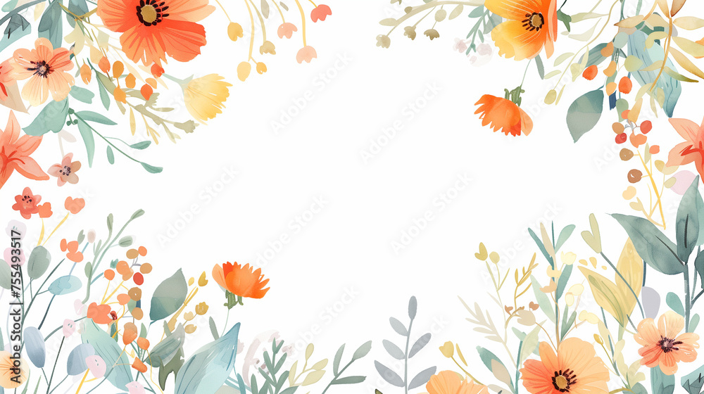 Obraz premium Vibrant Floral Cascade