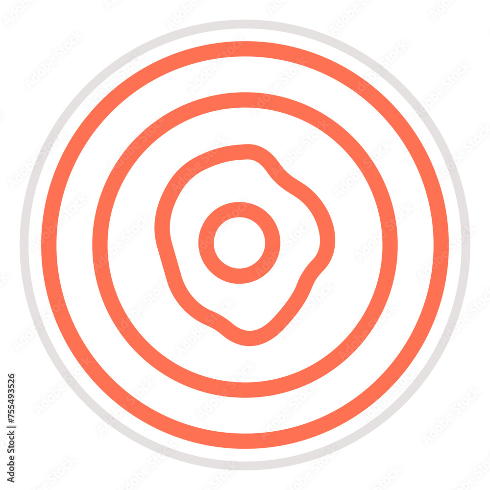 Fried Egg Vector Icon Design Illustration Fried Egg Vector Icon Design Illustration