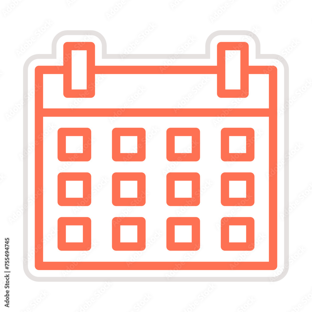 Calendar Vector Icon Design Illustration Calendar Vector Icon Design Illustration