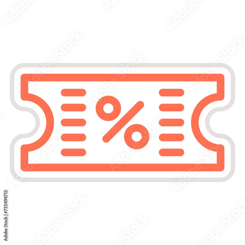 Coupon Vector Icon Design Illustration