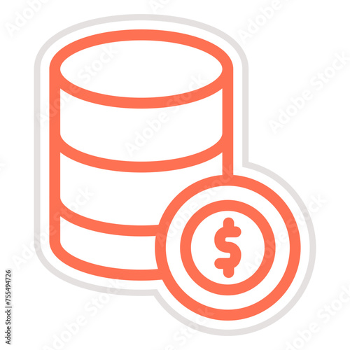 Dollar Vector Icon Design Illustration