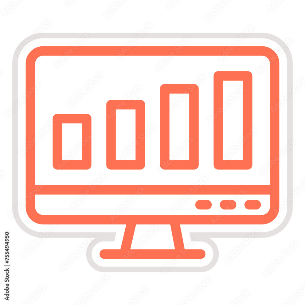 Statistics Vector Icon Design Illustration