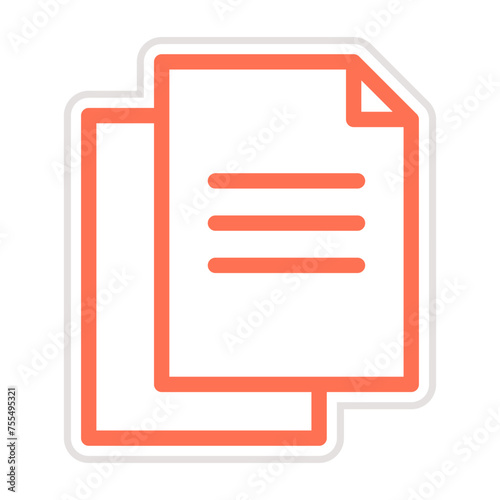 Paper Vector Icon Design Illustration