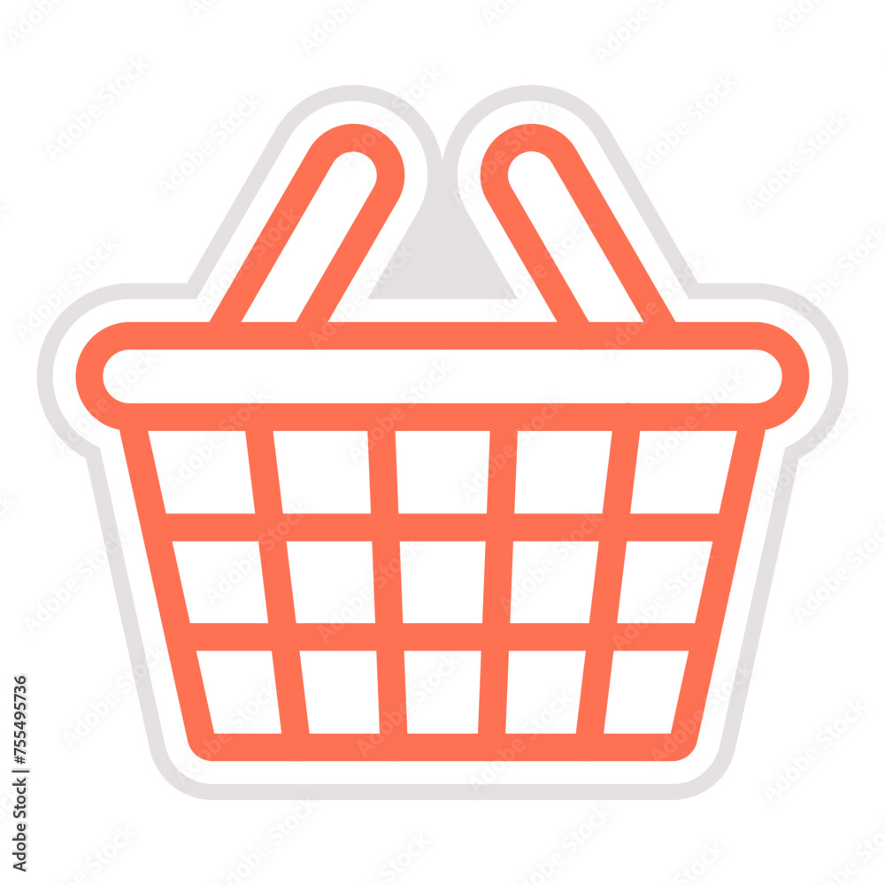 Picnic Basket Vector Icon Design Illustration Picnic Basket Vector Icon Design Illustration