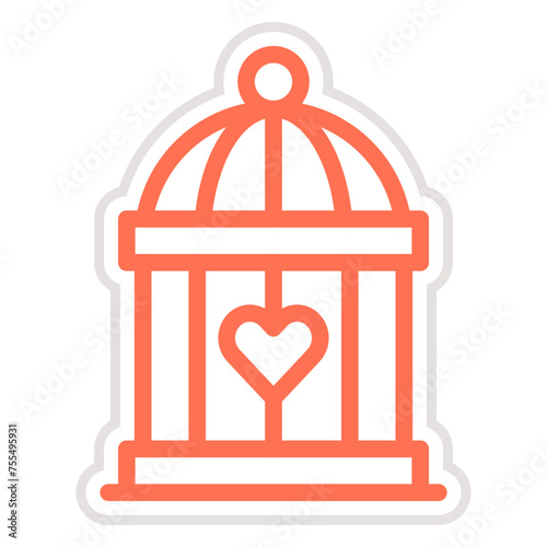Cage Vector Icon Design Illustration