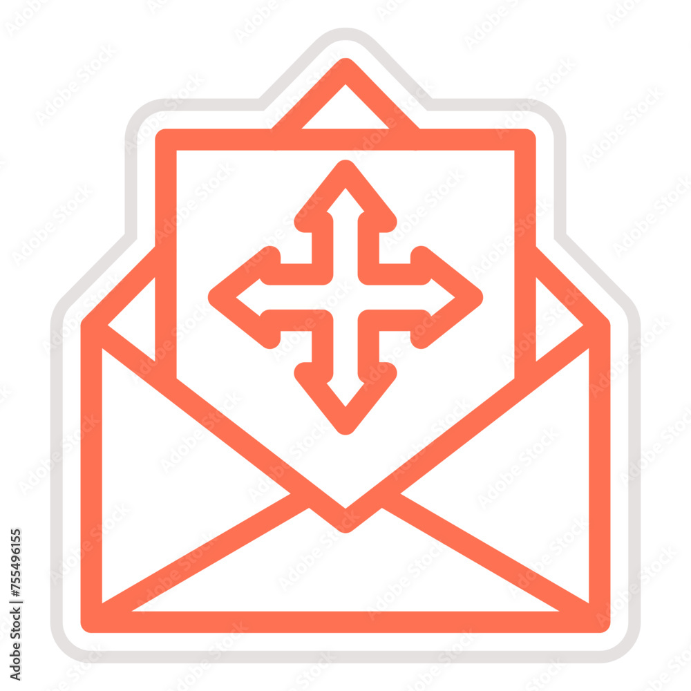 Fototapeta premium Move Vector Icon Design Illustration