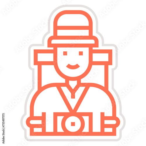 Tourist Vector Icon Design Illustration