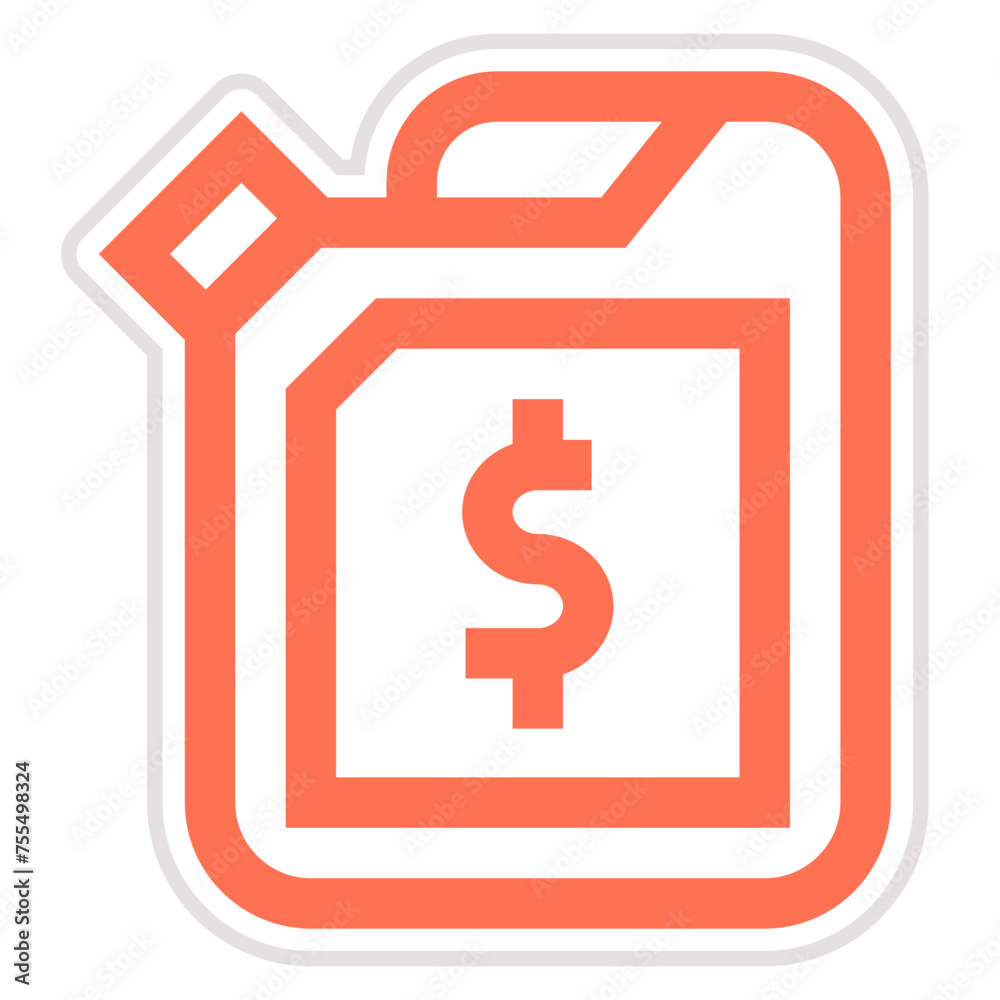 Oil Price Vector Icon Design Illustration Oil Price Vector Icon Design Illustration