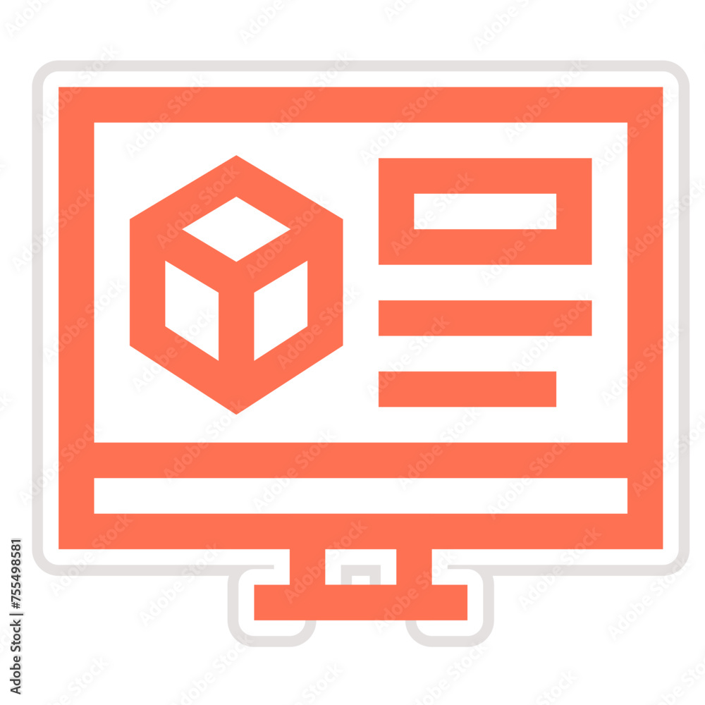 3d Modeling Vector Icon Design Illustration 3d Modeling Vector Icon Design Illustration