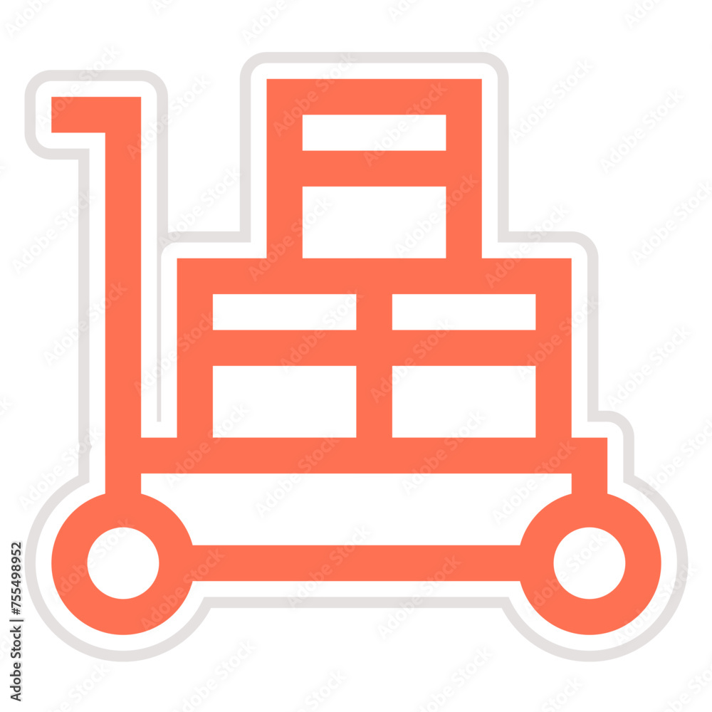 Delivery Cart Vector Icon Design Illustration Delivery Cart Vector Icon Design Illustration