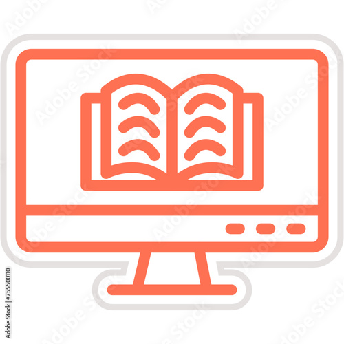 Online learning Vector Icon Design Illustration