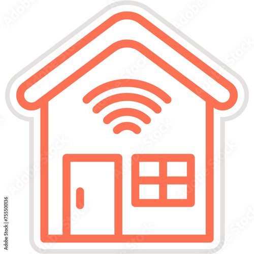 Smart house Vector Icon Design Illustration