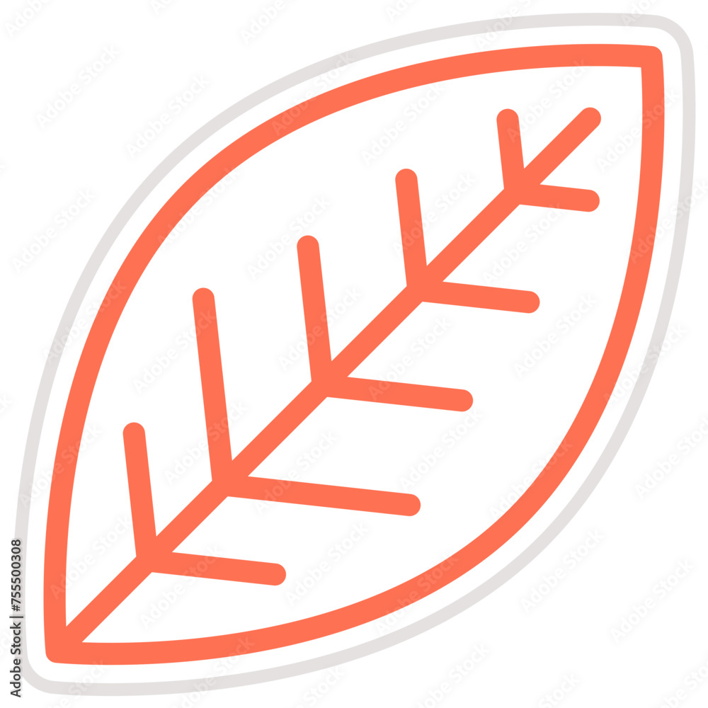 Obraz premium Leaf Vector Icon Design Illustration