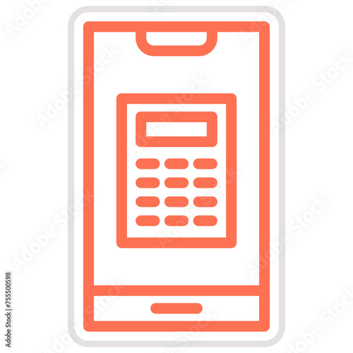 Calculator Vector Icon Design Illustration