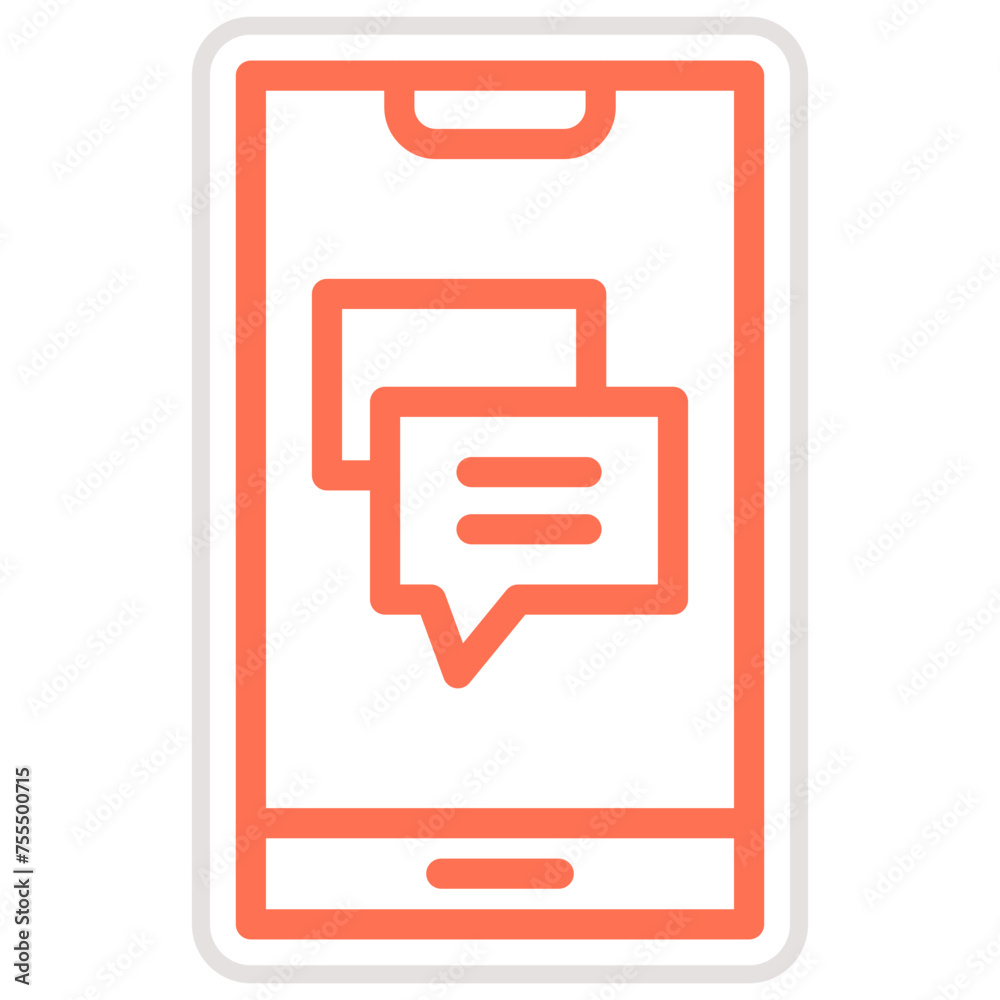 Chat Vector Icon Design Illustration Chat Vector Icon Design Illustration