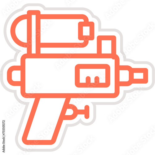 Water gun Vector Icon Design Illustration