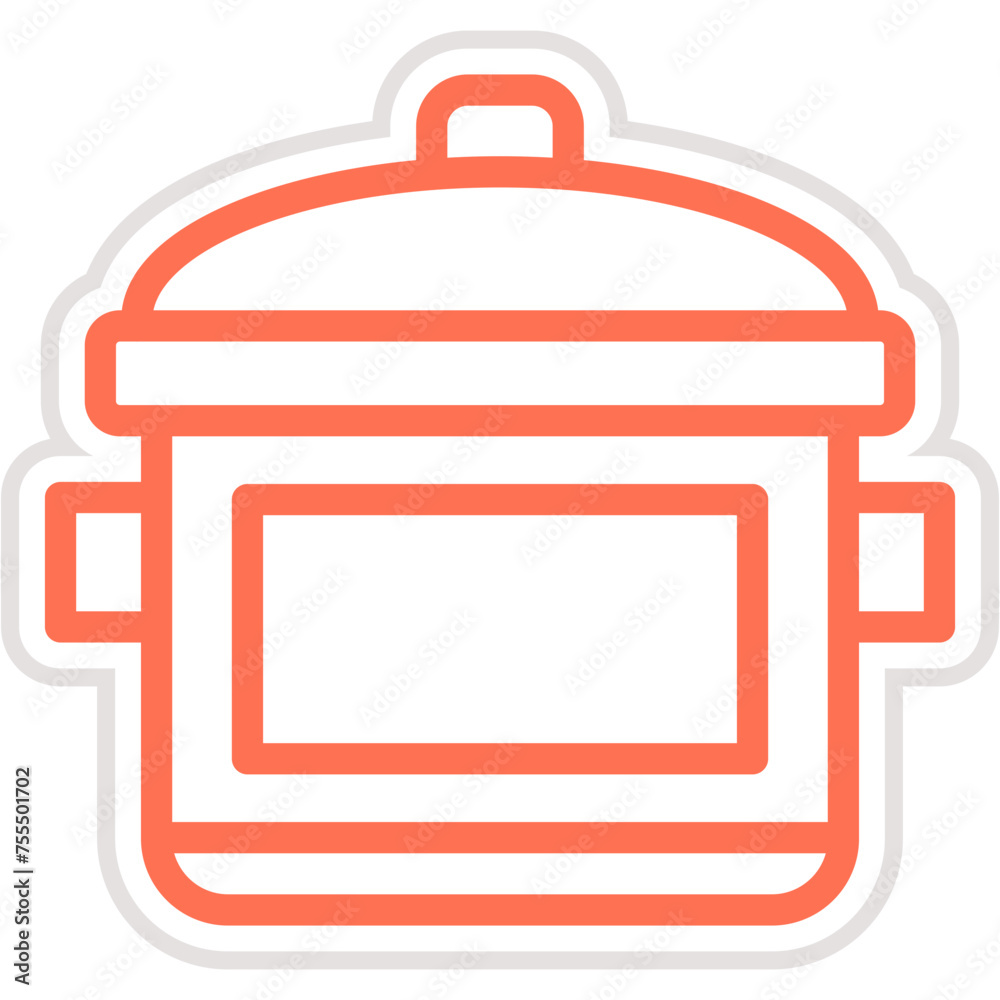 Cooking pot Vector Icon Design Illustration Cooking pot Vector Icon Design Illustration