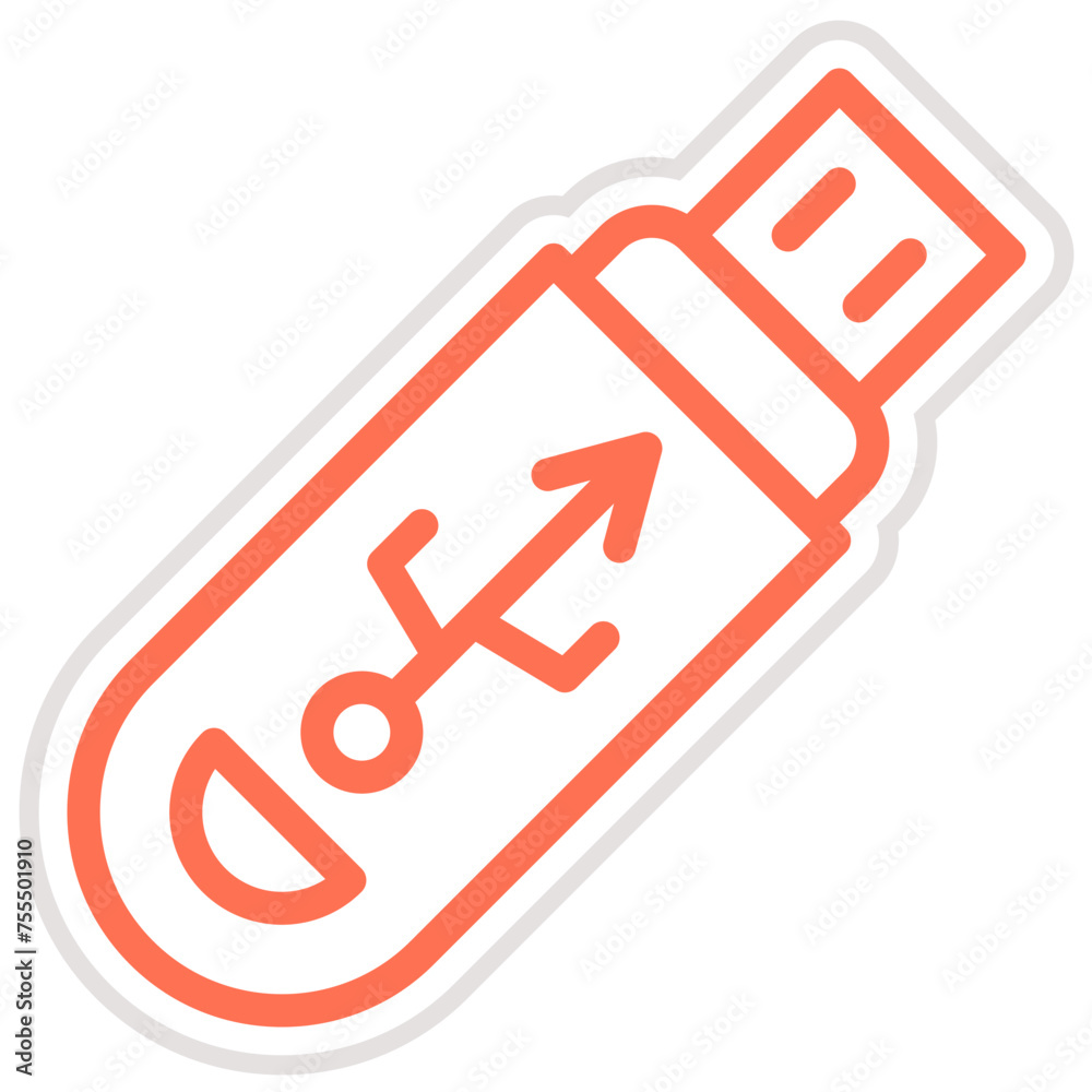Pendrive Vector Icon Design Illustration Pendrive Vector Icon Design Illustration