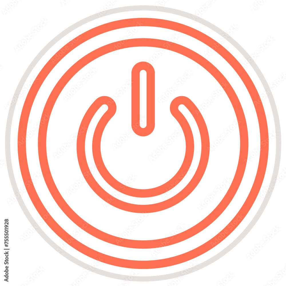 Power Button Vector Icon Design Illustration Power Button Vector Icon Design Illustration
