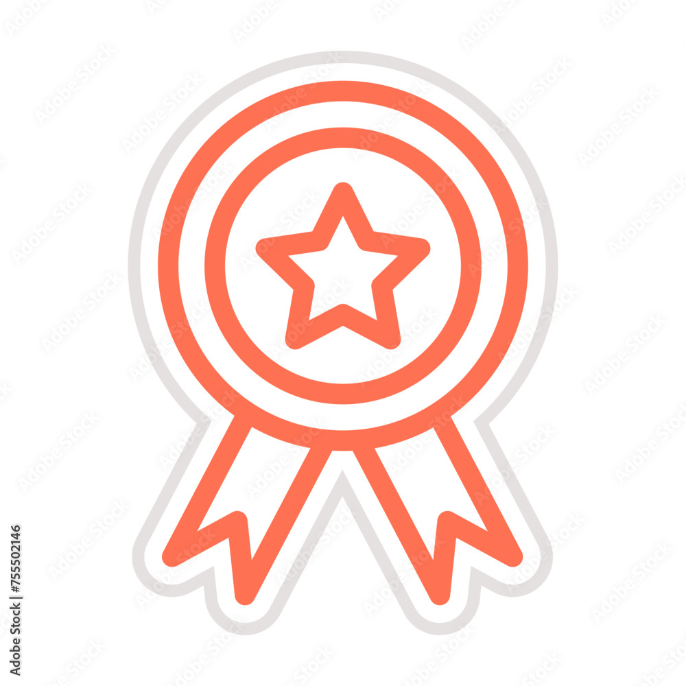 Badge Vector Icon Design Illustration Badge Vector Icon Design Illustration