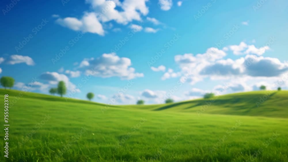 Green meadow hills with clear sky, beautiful landscape of nature. Green meadow hills with clear sky, beautiful landscape of nature.