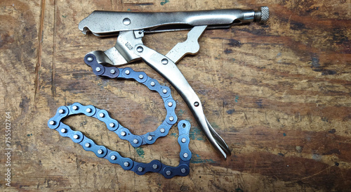 Fotografia locking chain pliers
