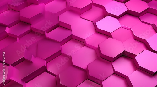 hexagonal extruded pattern with silk pink colour background texture