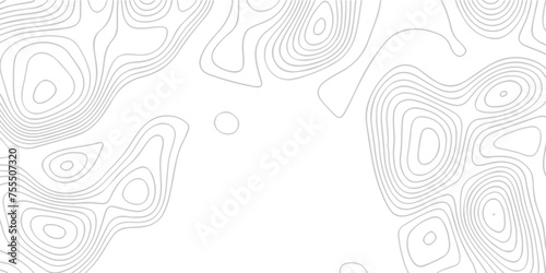 Black and white lines seamless Topographic map patterns, topography line map. Vintage outdoors style. The stylized height of the topographic map contour in lines and contours isolated on transparent.