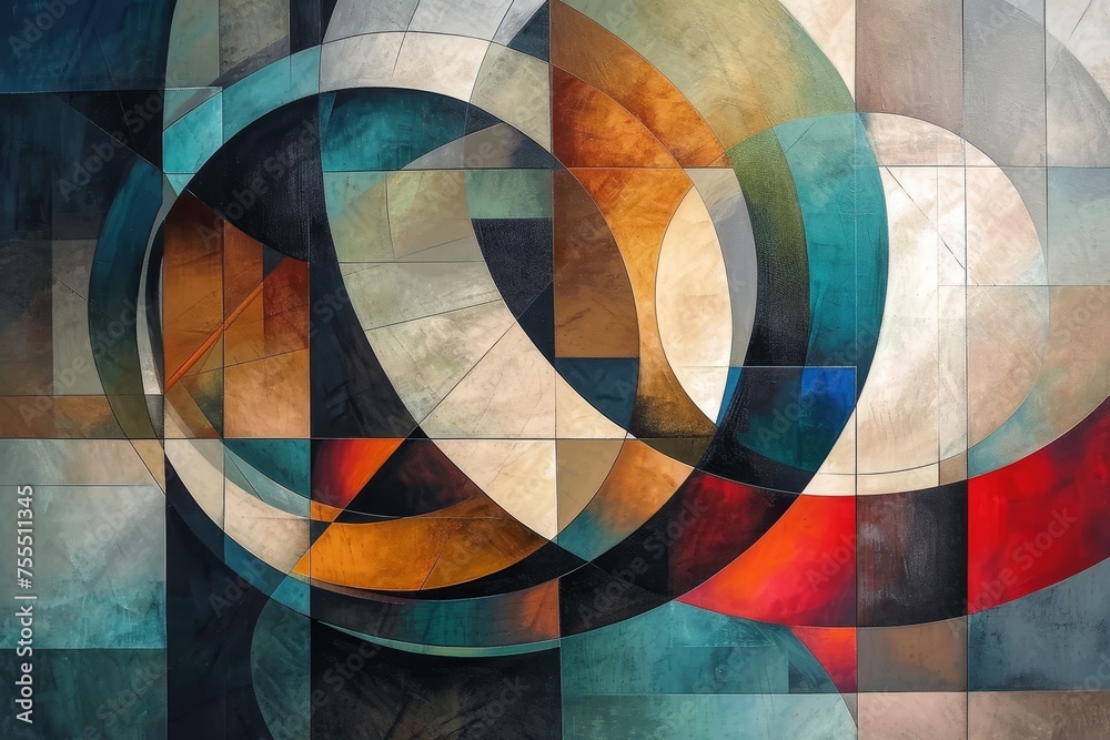 Fototapeta premium Harmonious Geometric Symphony