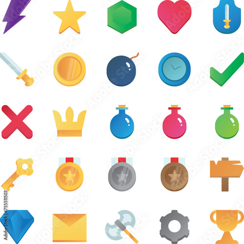 set of icon games