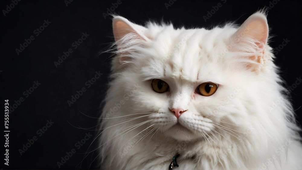 portrait of a percian cat 