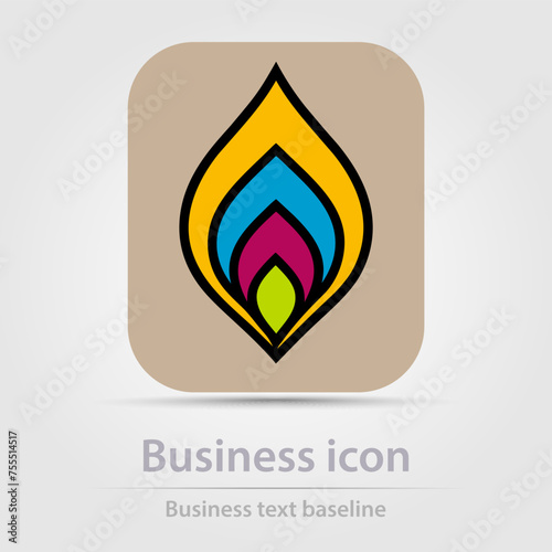 Originally designed vector  color business icon