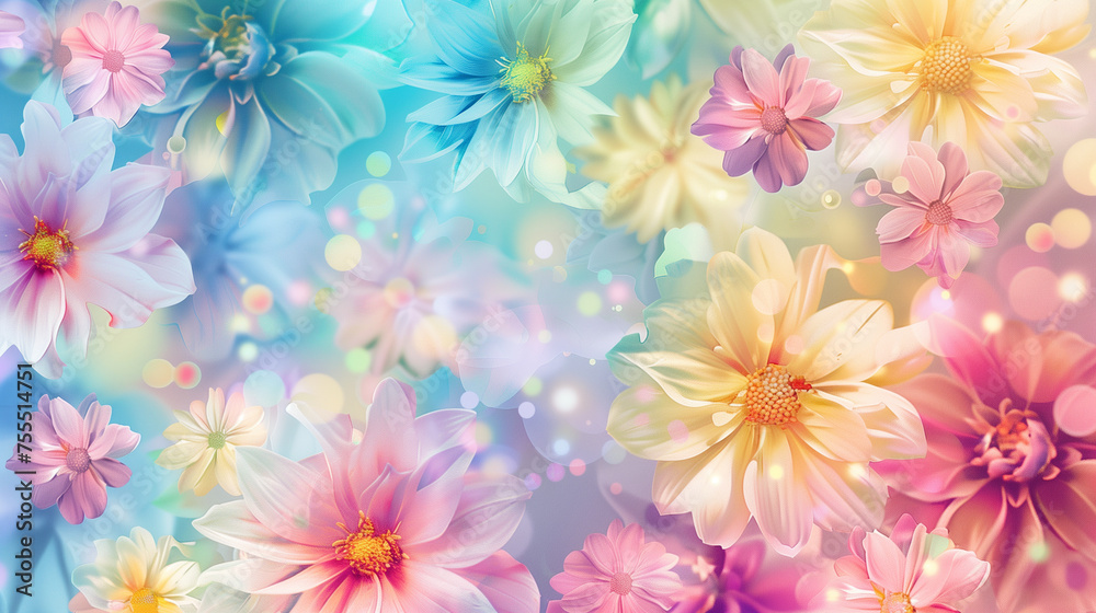 Dreamy Floral background