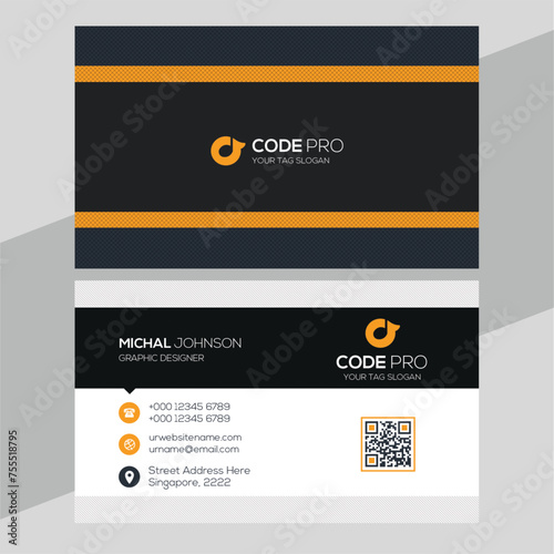 Modern Unique Professional Business Card Design Template
