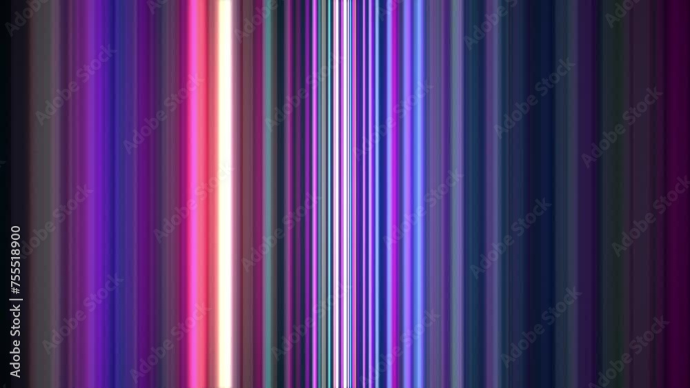 animation of abstract background with colourful beams moving on camera, 4K seamless loop animated template