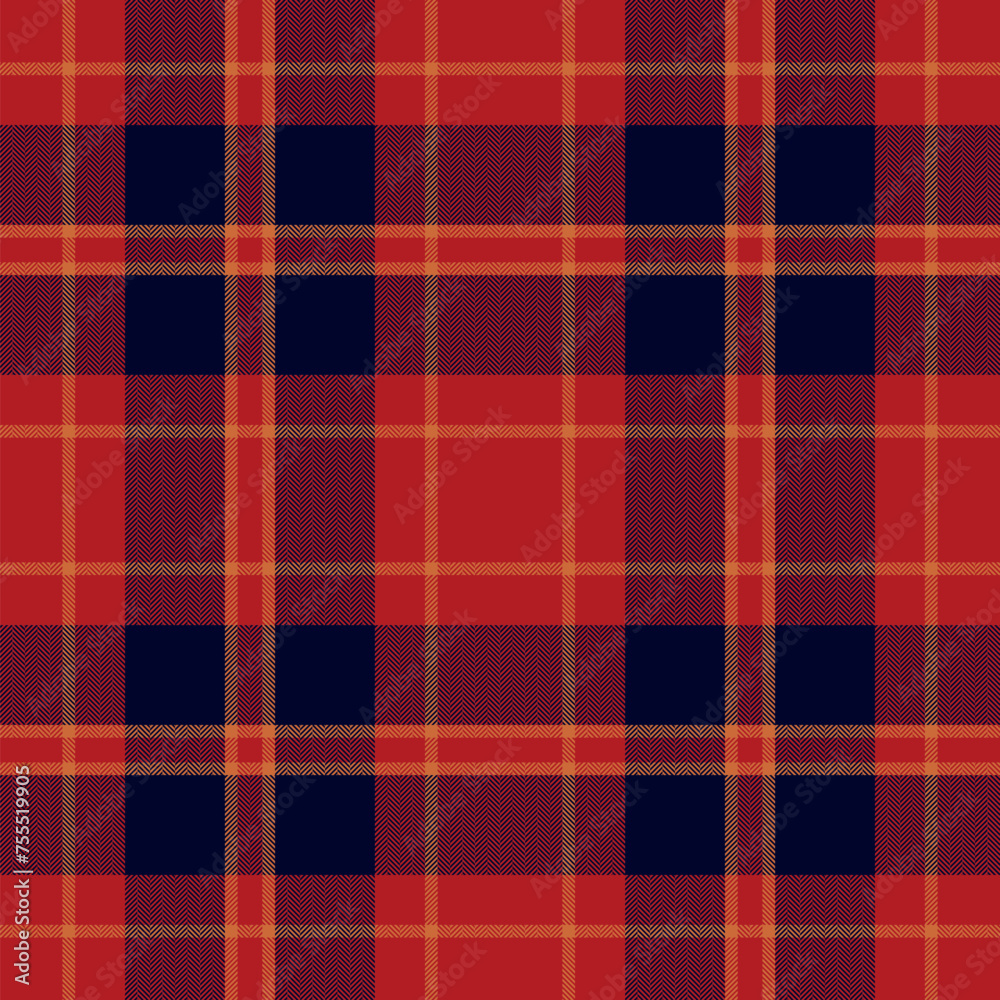 Plaid seamless pattern in red. Check fabric texture. Vector textile print. Plaid seamless pattern in red. Check fabric texture. Vector textile print.