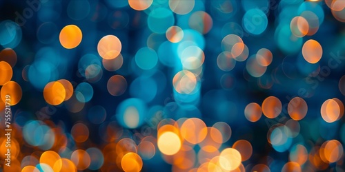Abstract lights with a bokeh effect, resembling a cityscape at night.