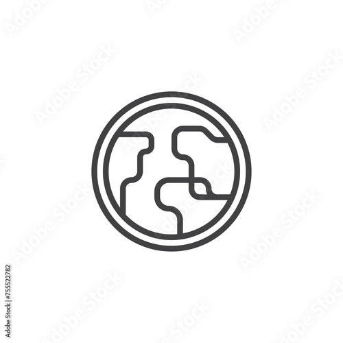 Globe Tag line icon