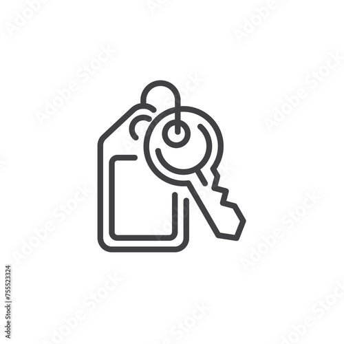 Key Tag line icon
