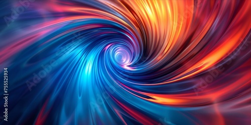 Abstract colorful swirl of lights.