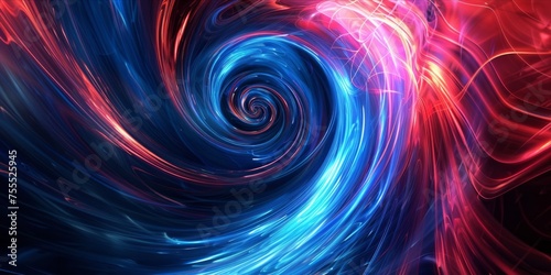 Abstract colorful swirl of lights.