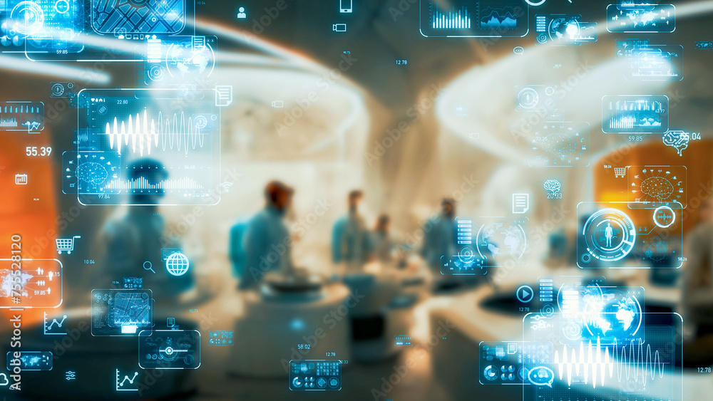Fototapeta premium Science laboratory and cutting edge technology concept.
