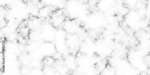 White marble texture Panoramic background. Natural stone Marble white background wall surface black seamless pattern wallpapers Wall tiles and floor tiles slab surface with high resolution design.