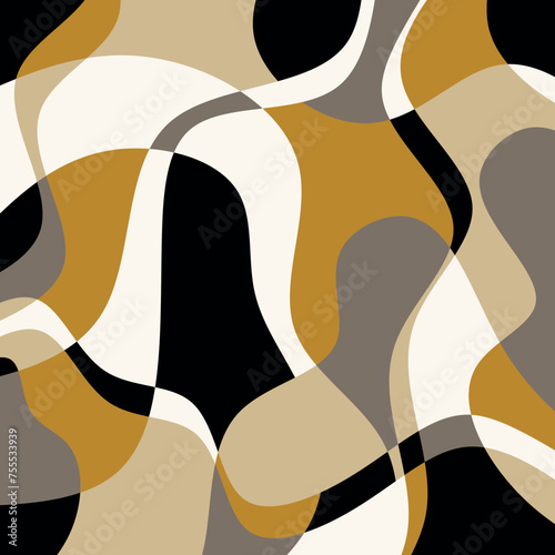 Abstract wave pattern. Vector Illustration.