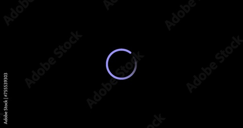animation of the page loading process