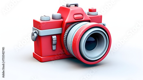 Camera Icon 3d Rendering